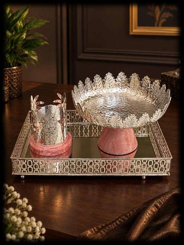 [JSE-125] Iron Tray 14 x 9 Bowl 10"T-light -5"