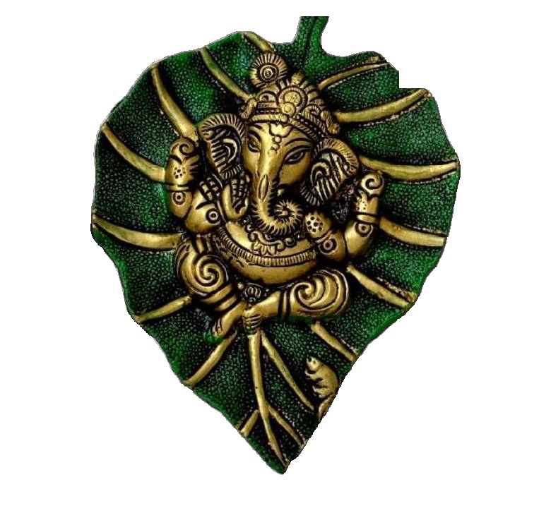 [SKH - 039] Ganesha Wall Mount Green